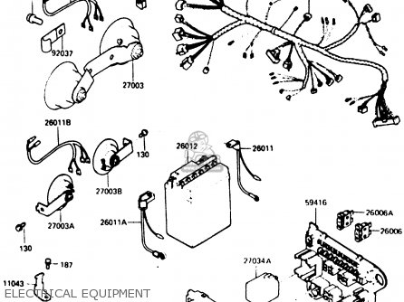 ELECTRICAL EQUIPMENT - ZX900A1 1984 EUROPE UK FR GR IT NR SD