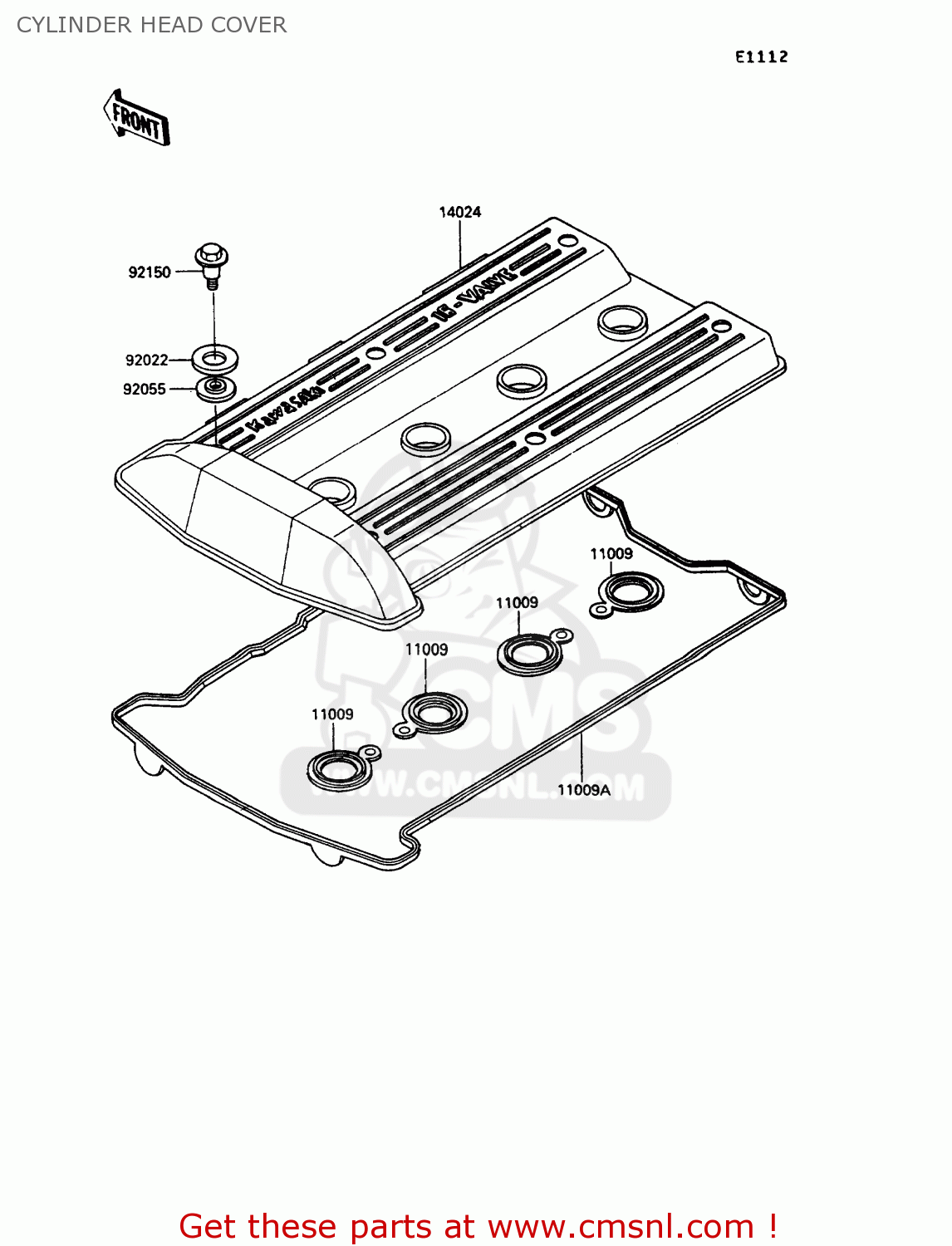CYLINDER HEAD COVER ZX900A10 GPZ900R 1993 NETHERLANDS FG