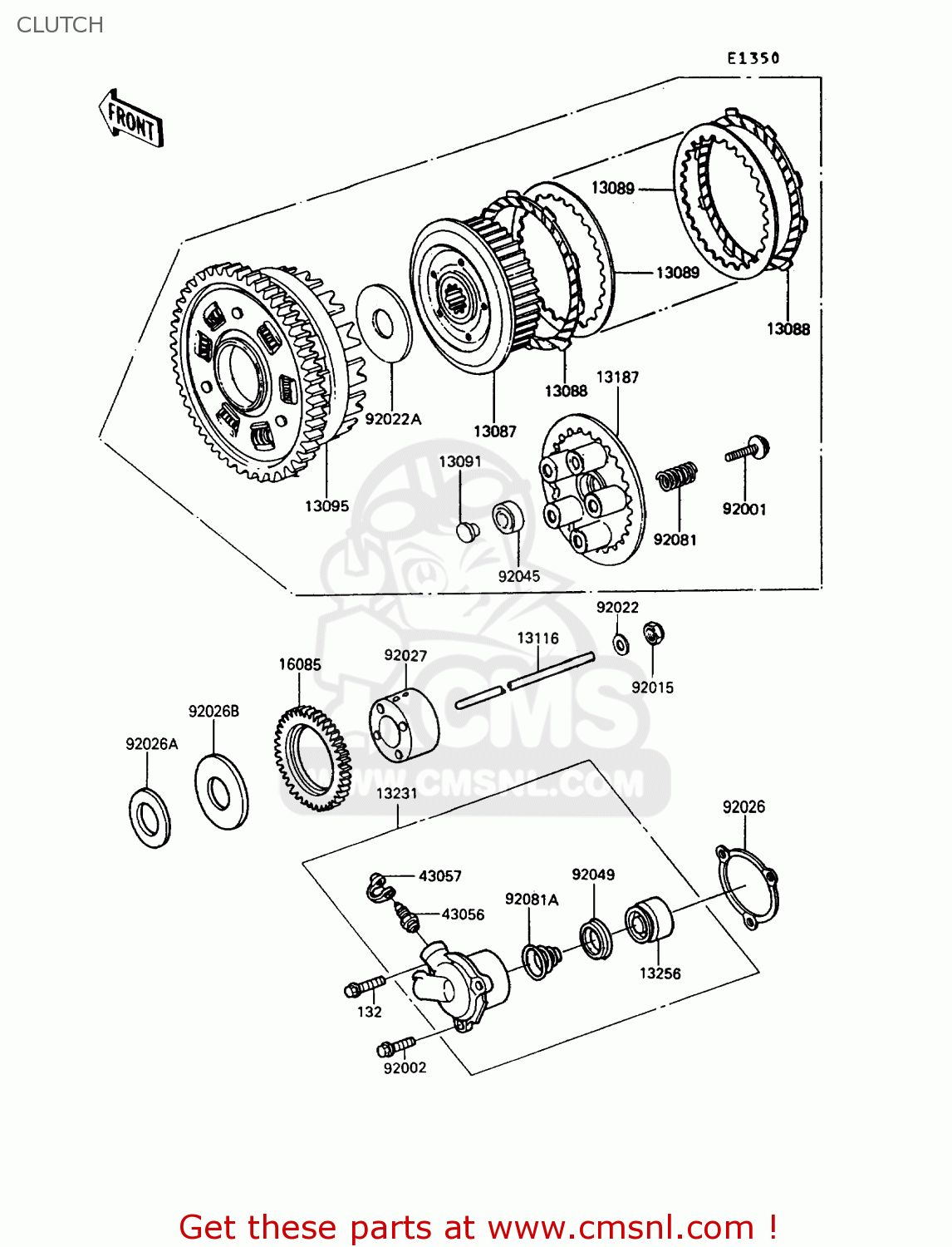 CLUTCH ZX900A10 GPZ900R 1993 NETHERLANDS FG