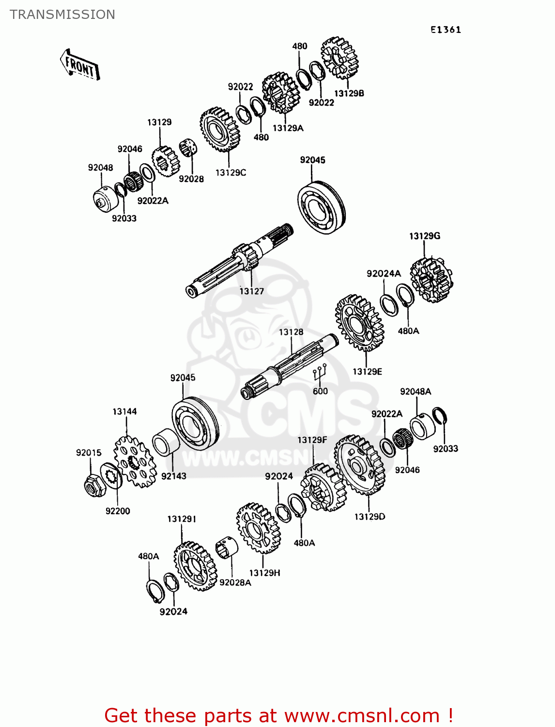 TRANSMISSION ZX900A10 GPZ900R 1993 NETHERLANDS FG