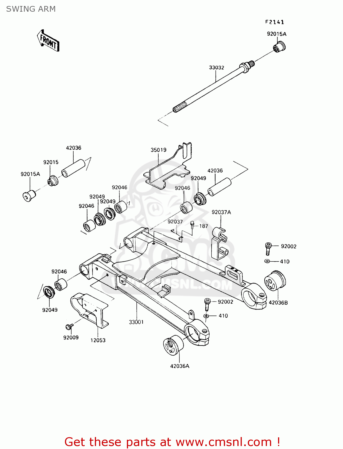 SWING ARM ZX900A10 GPZ900R 1993 NETHERLANDS FG