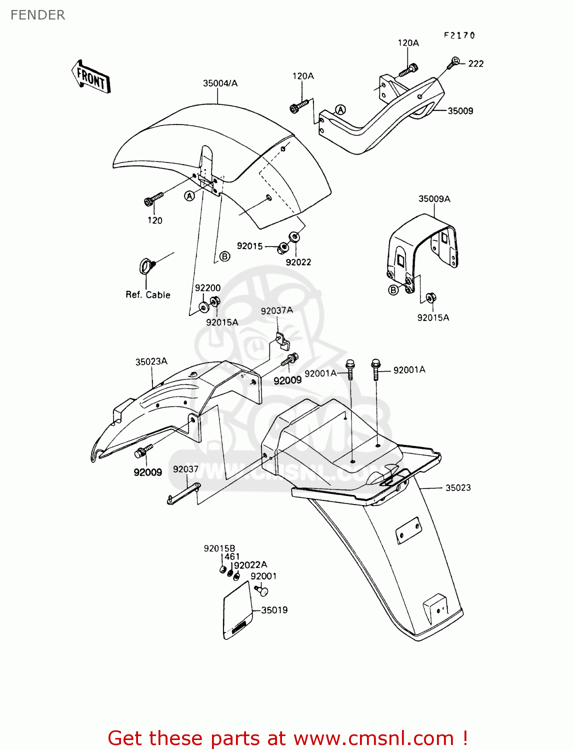 FENDER ZX900A10 GPZ900R 1993 NETHERLANDS FG