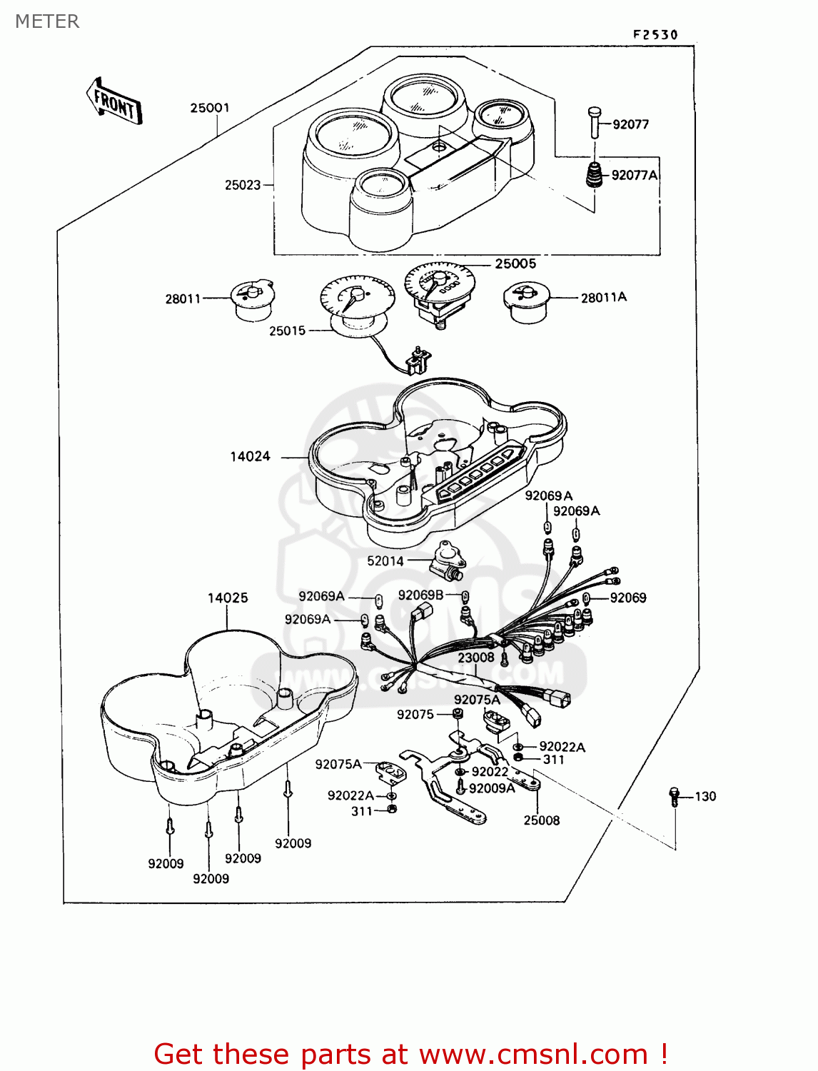 METER ZX900A10 GPZ900R 1993 NETHERLANDS FG