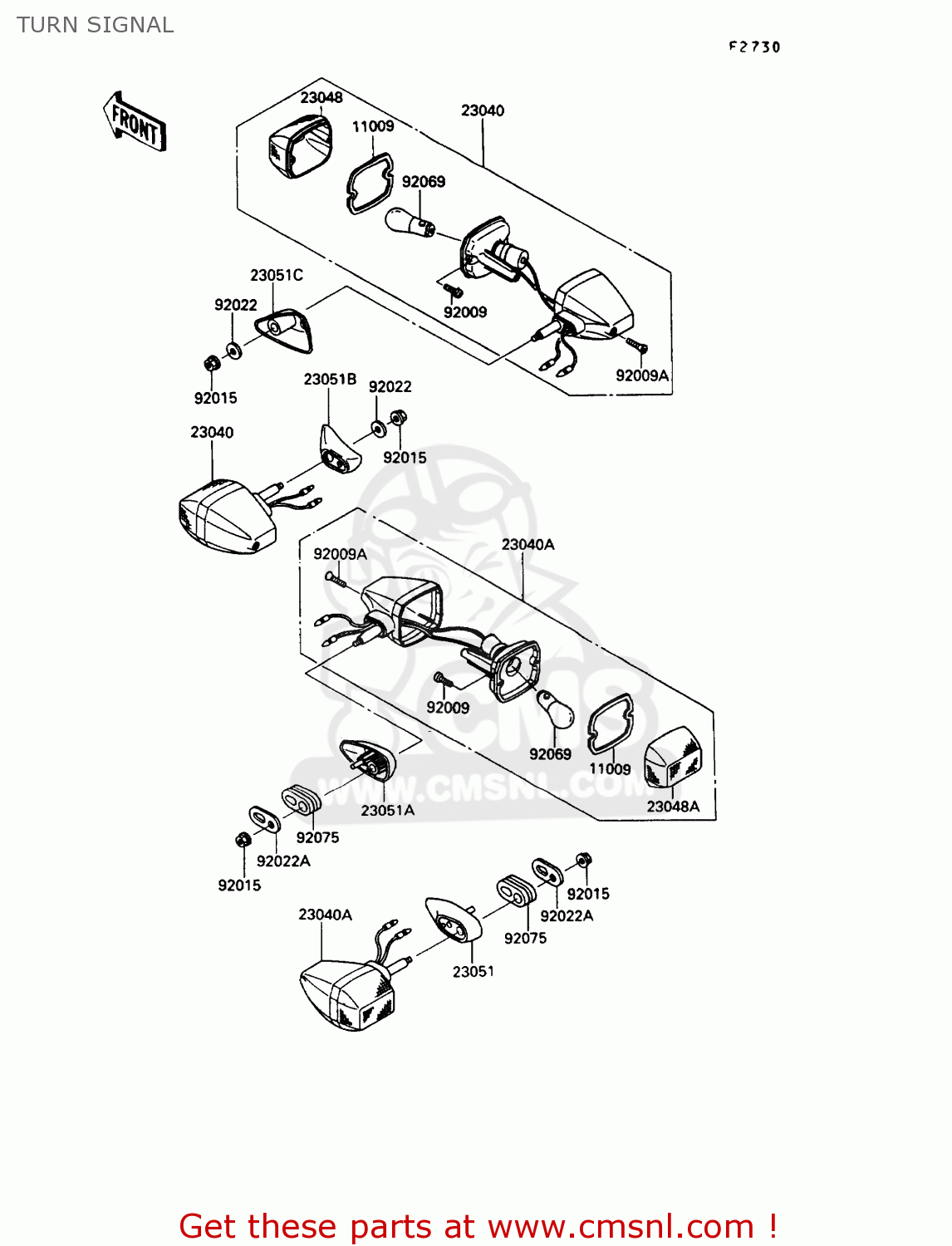 TURN SIGNAL ZX900A10 GPZ900R 1993 NETHERLANDS FG