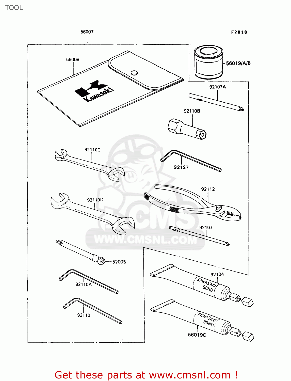TOOL ZX900A10 GPZ900R 1993 NETHERLANDS FG