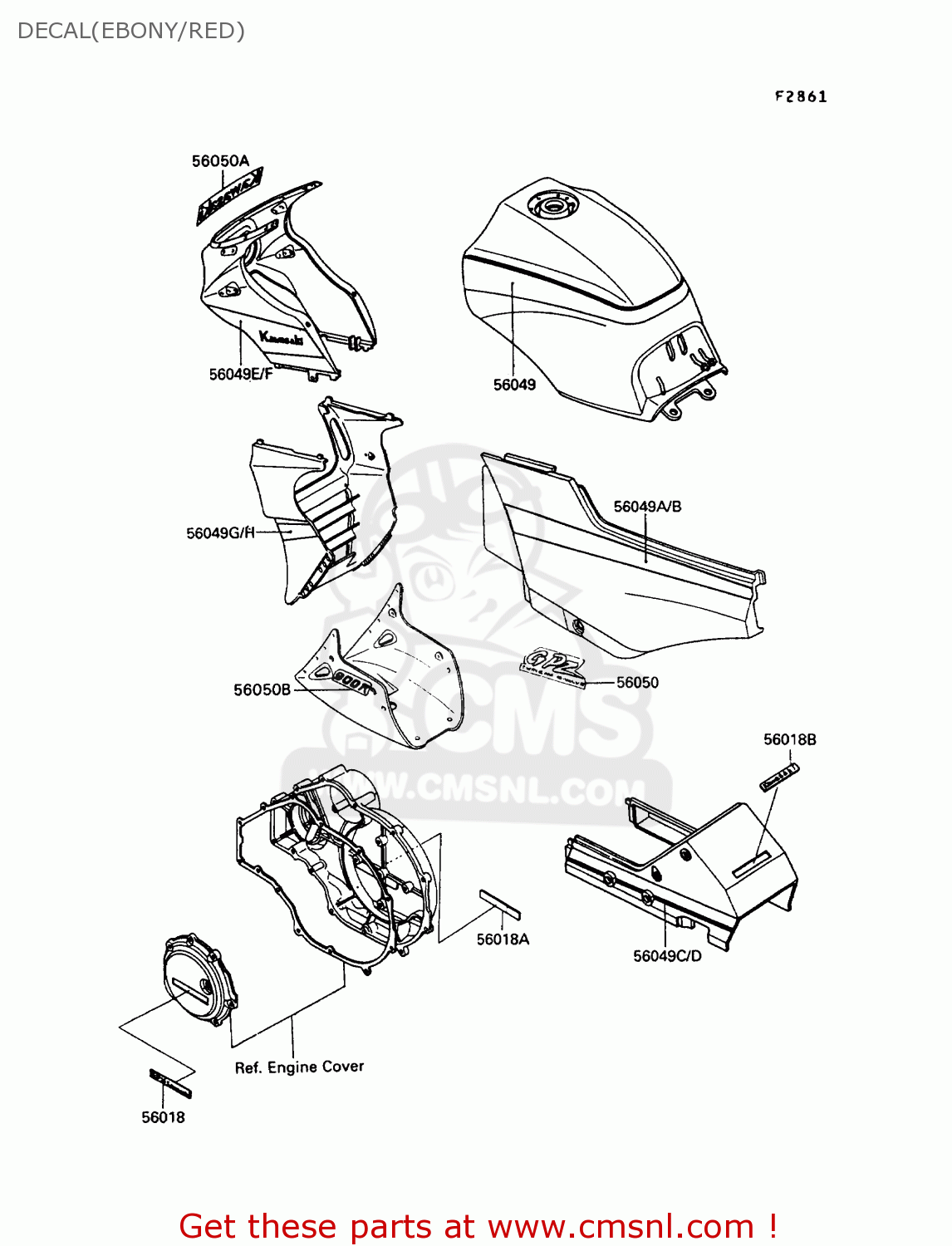 DECAL(EBONY/RED) ZX900A10 GPZ900R 1993 NETHERLANDS FG
