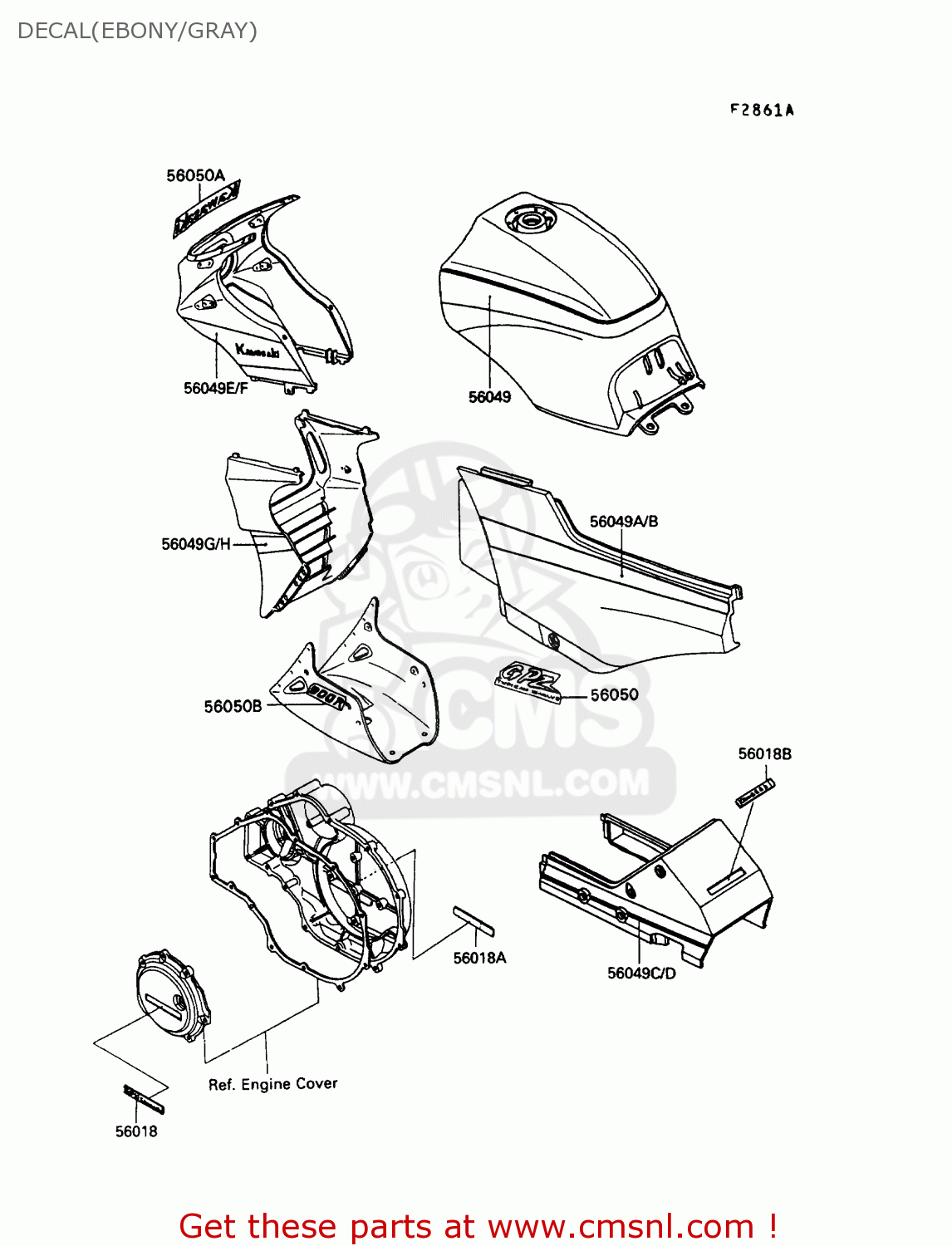 DECAL(EBONY/GRAY) ZX900A10 GPZ900R 1993 NETHERLANDS FG