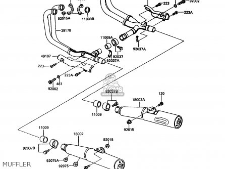 MUFFLER - ZX900A10 GPZ900R 1993 NETHERLANDS FG