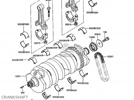 CRANKSHAFT - ZX900A10 GPZ900R 1993 NETHERLANDS FG