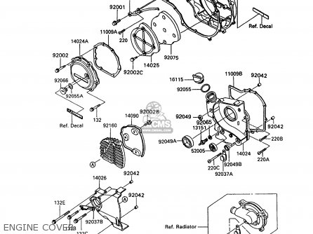 ENGINE COVER - ZX900A10 GPZ900R 1993 NETHERLANDS FG