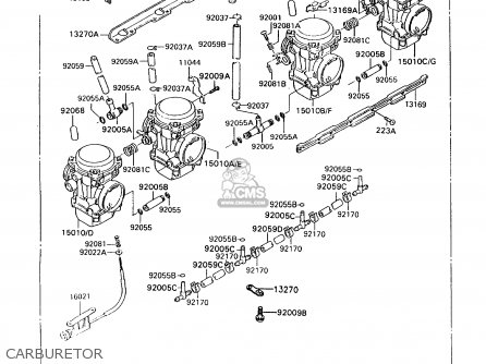 CARBURETOR - ZX900A10 GPZ900R 1993 NETHERLANDS FG
