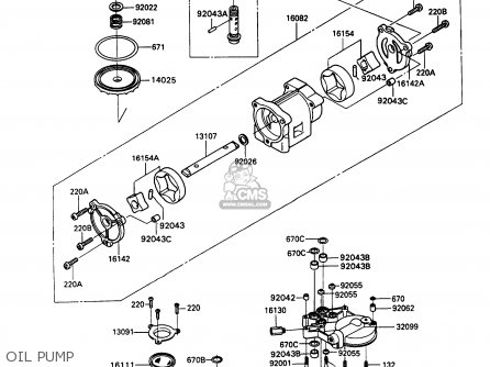 OIL PUMP - ZX900A10 GPZ900R 1993 NETHERLANDS FG