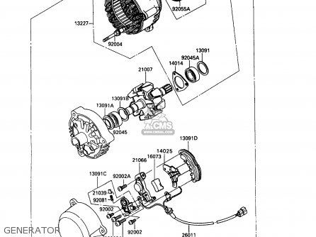 GENERATOR - ZX900A10 GPZ900R 1993 NETHERLANDS FG
