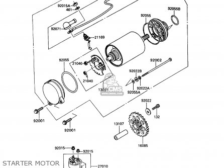 STARTER MOTOR - ZX900A10 GPZ900R 1993 NETHERLANDS FG