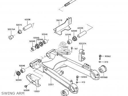 SWING ARM - ZX900A10 GPZ900R 1993 NETHERLANDS FG
