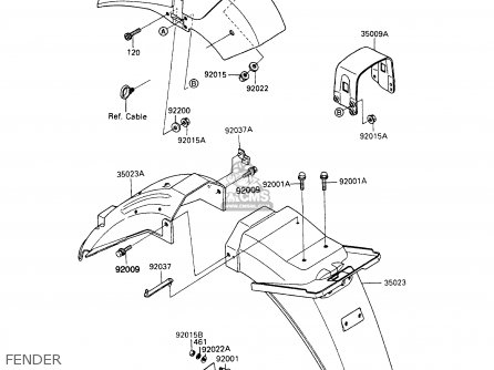 FENDER - ZX900A10 GPZ900R 1993 NETHERLANDS FG