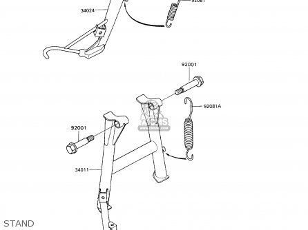 STAND - ZX900A10 GPZ900R 1993 NETHERLANDS FG