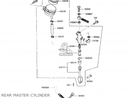 REAR MASTER CYLINDER - ZX900A10 GPZ900R 1993 NETHERLANDS FG