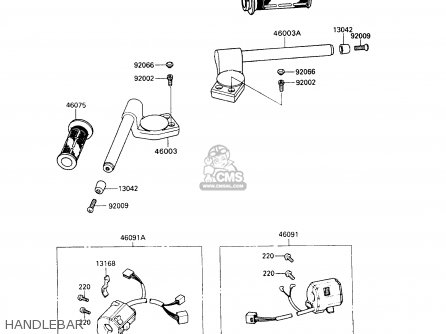 HANDLEBAR - ZX900A10 GPZ900R 1993 NETHERLANDS FG