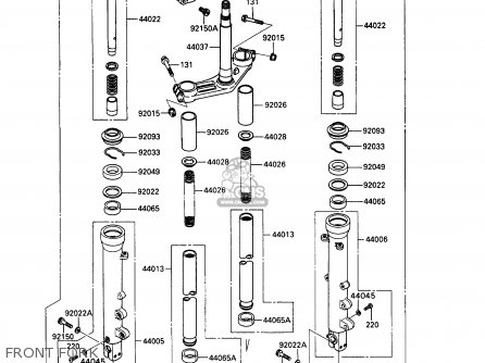FRONT FORK - ZX900A10 GPZ900R 1993 NETHERLANDS FG