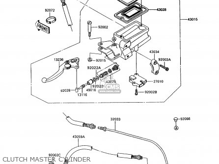 CLUTCH MASTER CYLINDER - ZX900A10 GPZ900R 1993 NETHERLANDS FG