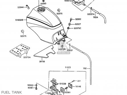FUEL TANK - ZX900A10 GPZ900R 1993 NETHERLANDS FG
