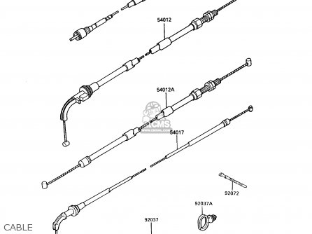 CABLE - ZX900A10 GPZ900R 1993 NETHERLANDS FG