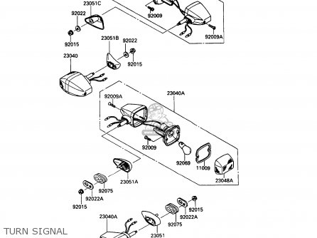 TURN SIGNAL - ZX900A10 GPZ900R 1993 NETHERLANDS FG