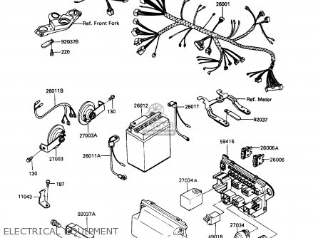 ELECTRICAL EQUIPMENT - ZX900A10 GPZ900R 1993 NETHERLANDS FG