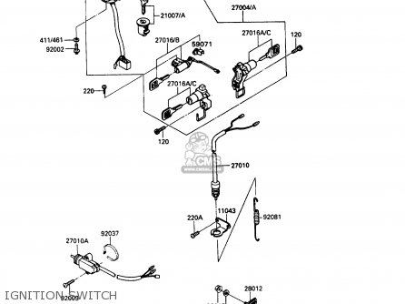 IGNITION SWITCH - ZX900A10 GPZ900R 1993 NETHERLANDS FG