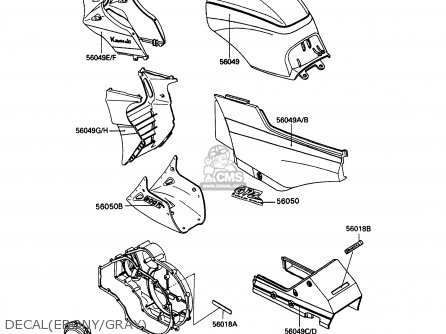 DECAL(EBONY/GRAY) - ZX900A10 GPZ900R 1993 NETHERLANDS FG