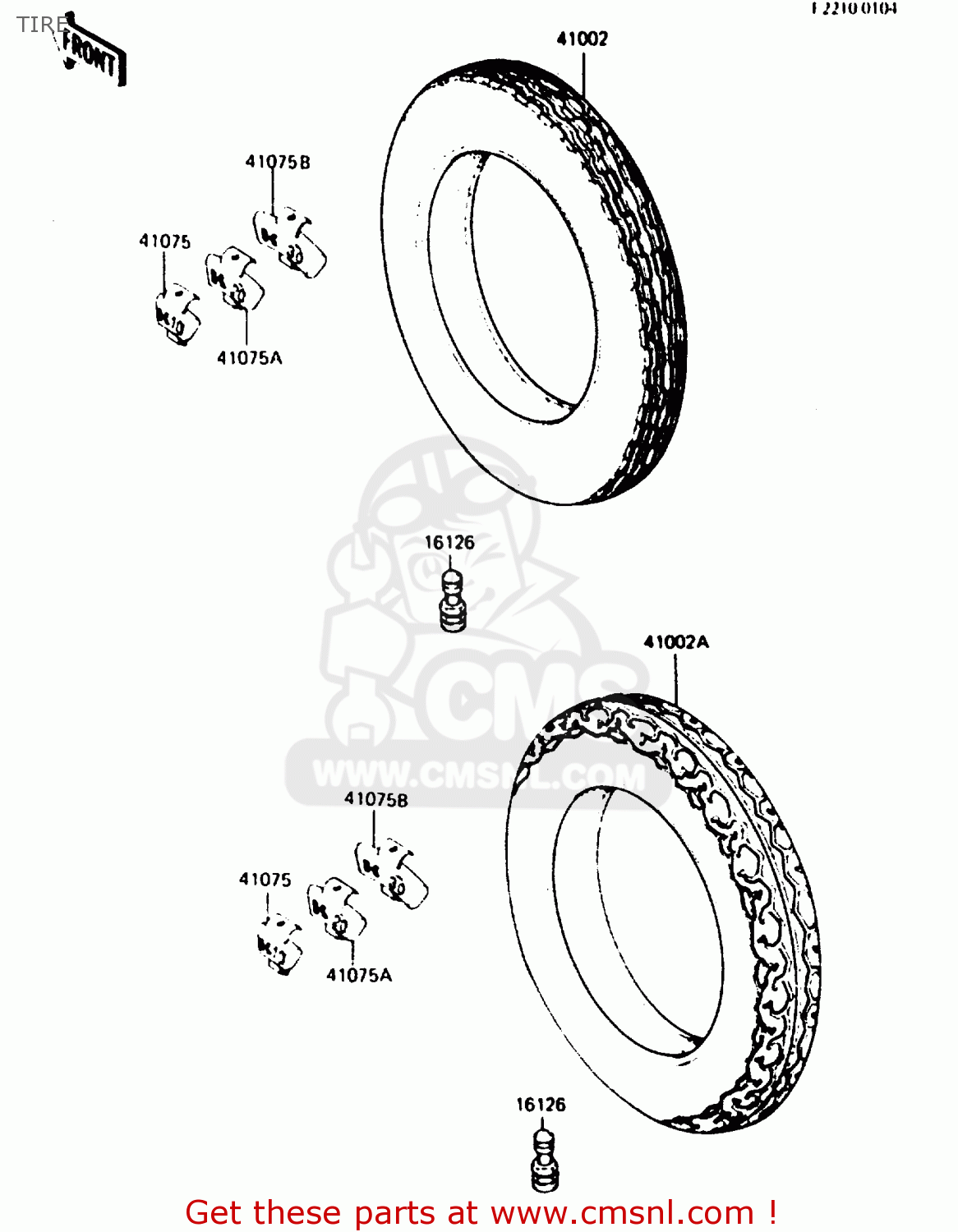 TIRE ZX900A2 1985 EUROPE UK FR GR IT NR SD