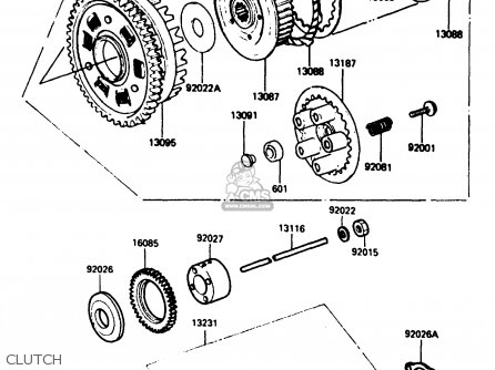 CLUTCH - ZX900A2 1985 EUROPE UK FR GR IT NR SD