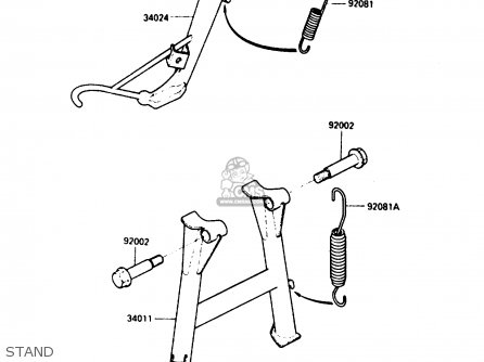 STAND - ZX900A2 1985 EUROPE UK FR GR IT NR SD