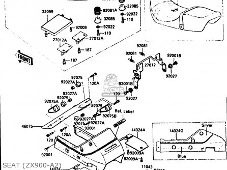 SEAT (ZX900-A2) - ZX900A2 1985 EUROPE UK FR GR IT NR SD