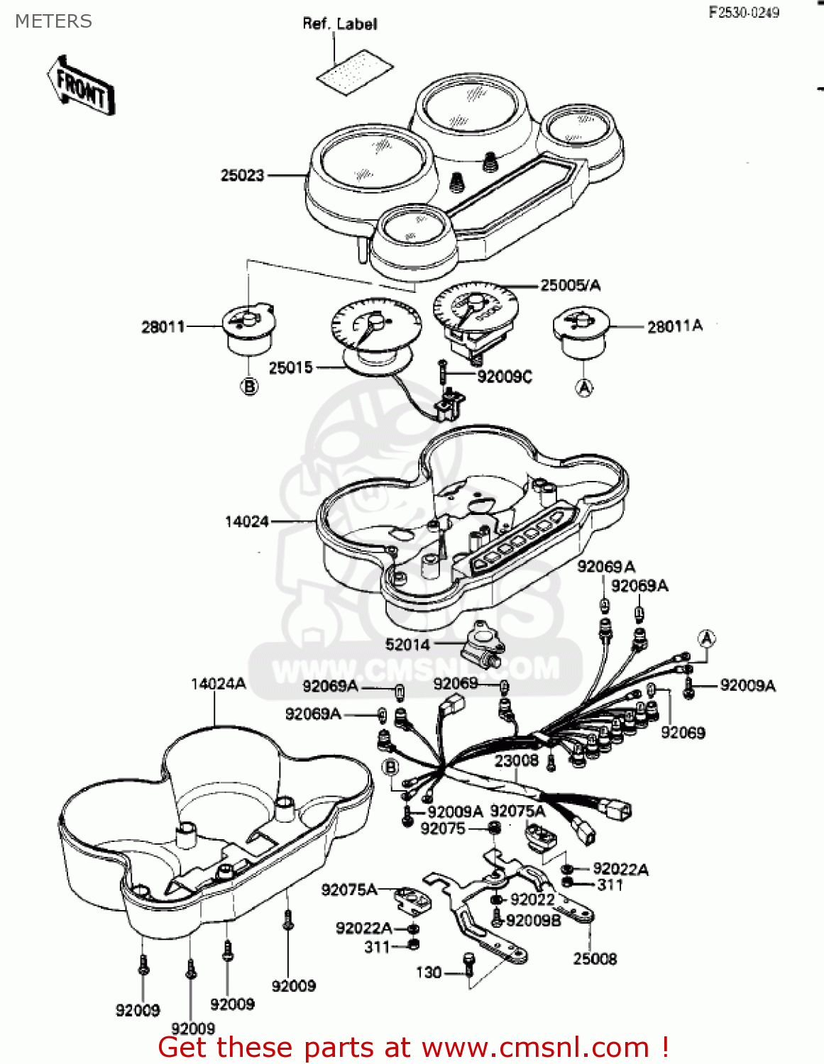 METERS ZX900A2 NINJA 1985 USA CALIFORNIA CANADA