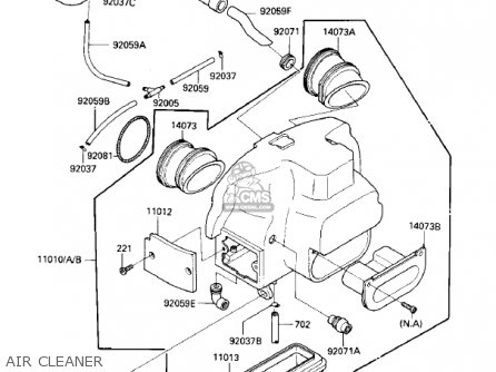 AIR CLEANER - ZX900A2 NINJA 1985 USA CALIFORNIA CANADA