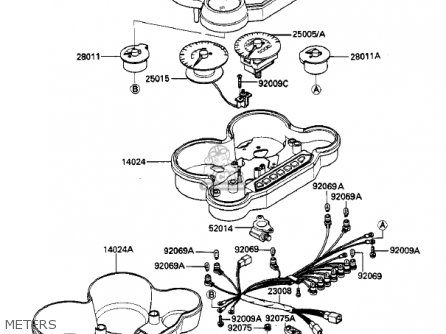 METERS - ZX900A2 NINJA 1985 USA CALIFORNIA CANADA