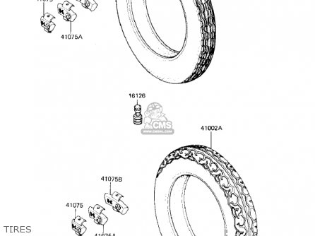 TIRES - ZX900A2 NINJA 1985 USA CALIFORNIA CANADA