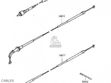 CABLES - ZX900A3 NINJA 1986 USA CALIFORNIA CANADA