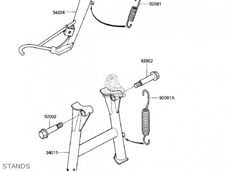 STANDS - ZX900A3 NINJA 1986 USA CALIFORNIA CANADA