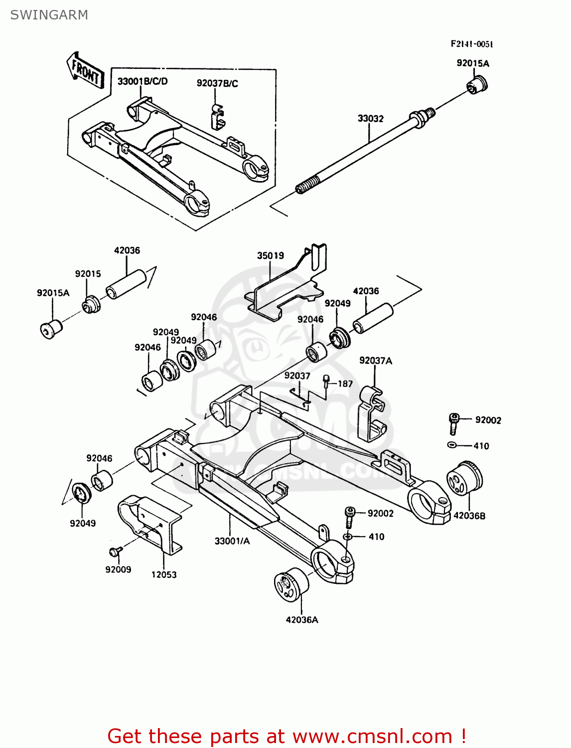 SWINGARM ZX900A5 GPZ900R 1988 EUROPE UK AR FG NR SD ST