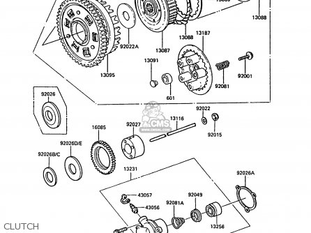 CLUTCH - ZX900A5 GPZ900R 1988 EUROPE UK AR FG NR SD ST