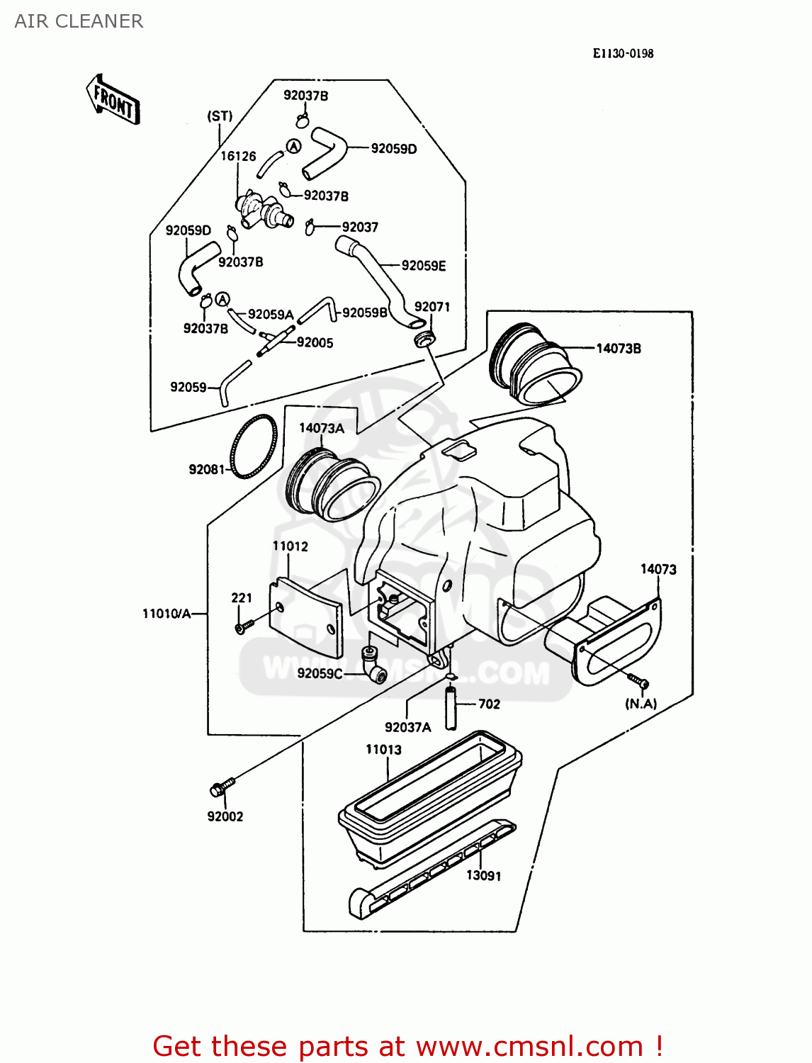 AIR CLEANER ZX900A5A GPZ900R 1988 UNITED KINGDOM