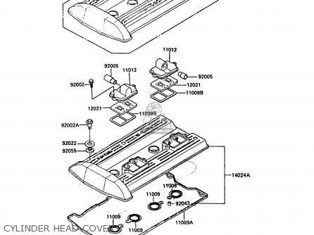 CYLINDER HEAD COVER - ZX900A5A GPZ900R 1988 UNITED KINGDOM