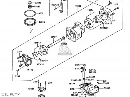 OIL PUMP - ZX900A5A GPZ900R 1988 UNITED KINGDOM
