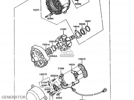 GENERATOR - ZX900A5A GPZ900R 1988 UNITED KINGDOM