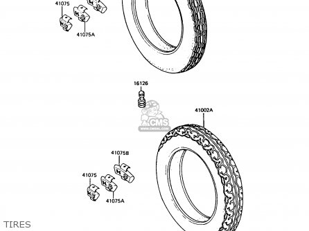 TIRES - ZX900A5A GPZ900R 1988 UNITED KINGDOM