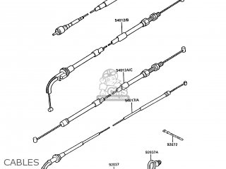 CABLES - ZX900A5A GPZ900R 1988 UNITED KINGDOM