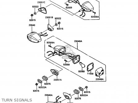 TURN SIGNALS - ZX900A5A GPZ900R 1988 UNITED KINGDOM